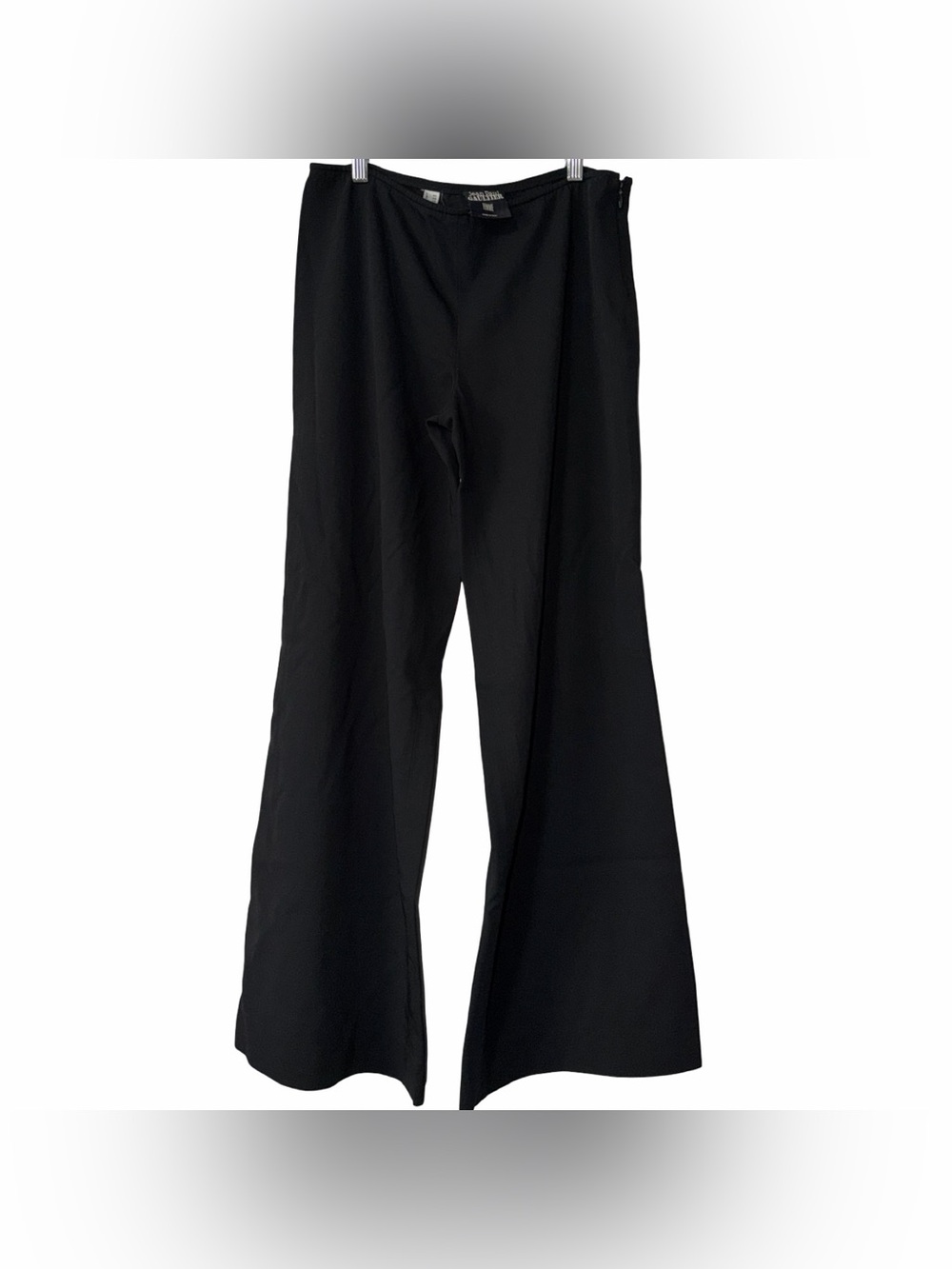 Jean Paul Gaultier black wide leg pants in a US 10